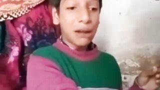 Funny crying boy during injection