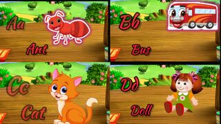 phonics song with two words a for apple|abcd alphabet song abc song nursery rhymes #kidsvideos #aforapple