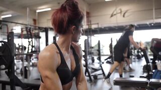 Girl bodybuilder video shorts
