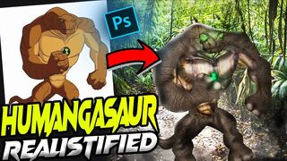Making Humungosaur Alien Realistic in Photoshop! | Realistified! (Ben 10: Ultimate Alien) #1