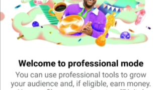 turn on professional mode on Facebook profile