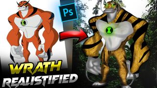Making Wrath Alien Realistic in Photoshop! | Realistified! (Ben 10: Ultimate Alien) #2