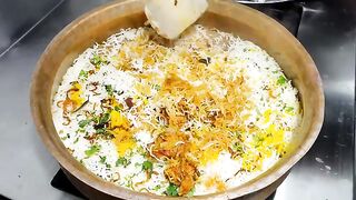 Hyderabadi kachi chicken Dum biryani