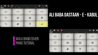 Ali Baba Daastaan E Kabul Piano_Walkband Tutorial -Ali Baba theme song piano #walkbandapp.