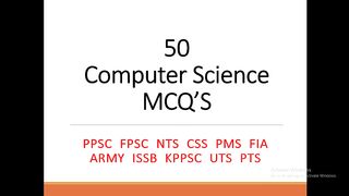 Top 50 Basic Computer MCQS _ Most Repeated And Important Computer Science Mcq For NTS PPSC FPSC