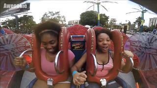 Girls Passing Out  | Funny Slingshot Ride Compilation