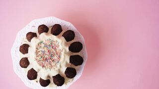 Chocolate Cake with Sprinkles