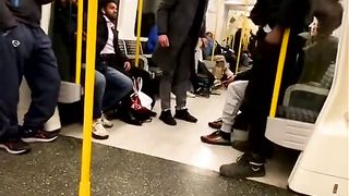 LONDON TRAIN FIGHT
