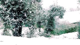 Snow fall in swat kpk Pakistan with beautiful view
