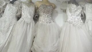 BRIDIAL COLLECTION BRANDED wedding dress colour and white maxi WhatsApp 03032032257