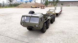 Testing military truck model