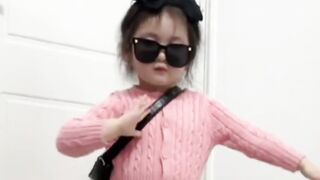 Cute baby girl dance