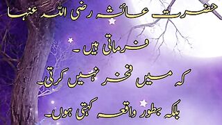 Qualities of Hazrat ayesha