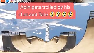 Adin Ross gets trolled by his chat and Andrew Tate ????