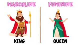 Masculine Feminine|gender |Masculine and Feminine Gender | Educational video for kids