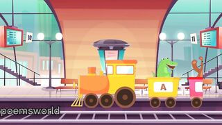A  to Z Animal train / ABC train / ABC train FOR kids ? A to Z learning / Nursery rhhymes