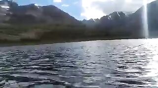 beautiful view of Shimshal pass lake...