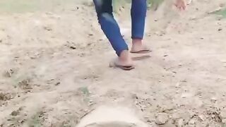 Funny boys under pull