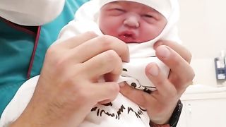 Cute newborn baby