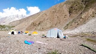 Camping in the mountains