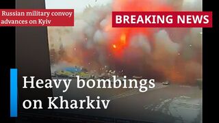 Vast 65 km Russian military convoy advances towards Kyiv