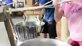 Most Unique Hanging Noodles Guitar Factory