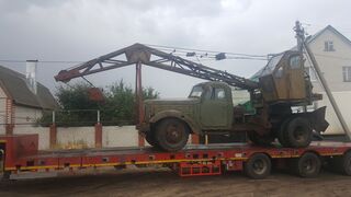 Retro car crane