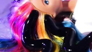 I changed my doll into Wednesday character!