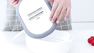 Vegetable Cutter Slicers Chopper Fruit Potato Peeler Grater Kitchen Accessories With Basket - Fruit & Vegetable Tools