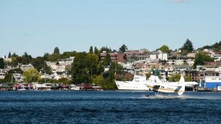 Plane of Seattle South Lake Union