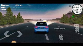 New car  racing speed 200