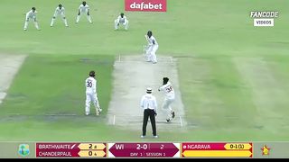zwest indies vs zimbabwe 1st test day 1 highlights