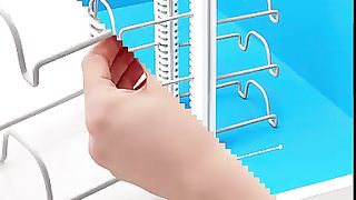 MASTERTOP Pots and Pans Organizer, Pans Pots Lid Organizer Rack Holder with 3 DIY Methods,
