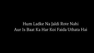 Hum Ladke Jaldi Nahi Rote | Emotional Poetry Sad Shayari | Heart Touching Sad Poetry