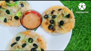 Bakery_style_mini_pizza_Chicken_pizza_recipe_Quick_mini_pizza_recipe_URDU_Hindi(720p).
