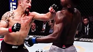 Israel Adesanya KNOCKS OUT Robert Whittaker - SUPER SLOW MO