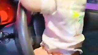 Baby drive the car