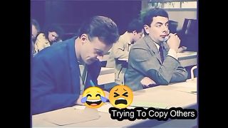 Mr bean last minute of exam funny video