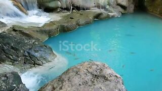 #natural beauty water fall lack view.