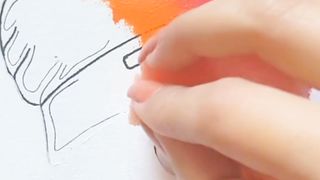 Beautiful rain bow colors painting