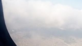 airplane in air