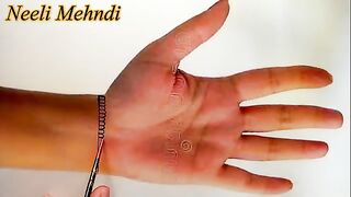 Amazing front hand mehndi design