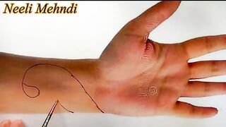 Peacock style mehndi design