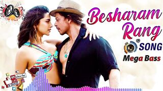 Besharam Rang Song | Mega Bass | Pathaan | Shah Rukh Khan, Deepika Padukone | Vishal & Sheykhar