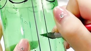 plastic bottle crafting for garden use #flowers #garden #nursry #ideas #easy