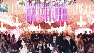 Girls dance on wedding