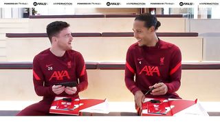 FIFA 22 Reactions_ 'You've been downgraded_' _ Van Dijk & Robertson hand out VIP FIFA packs