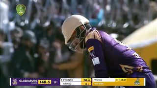 ifthair ahmad hit 6 sixes in one over