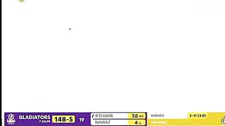 Iftikhar Ahmad  On Fire  6 six in over