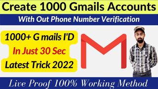 Create 1K Gmail Accounts in 30 Sec || How To Create Multiple Gmail Account Without Phone Number